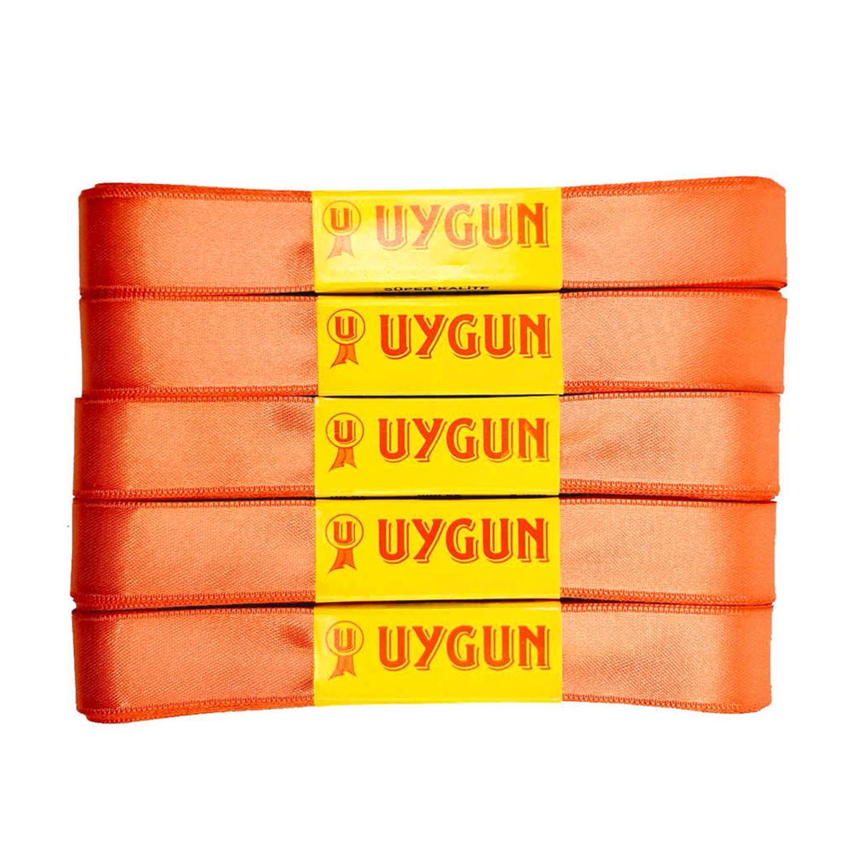 UYGUN SATEN KURDELE 20 MM 10 MT TURUNCU 5 Lİ 1