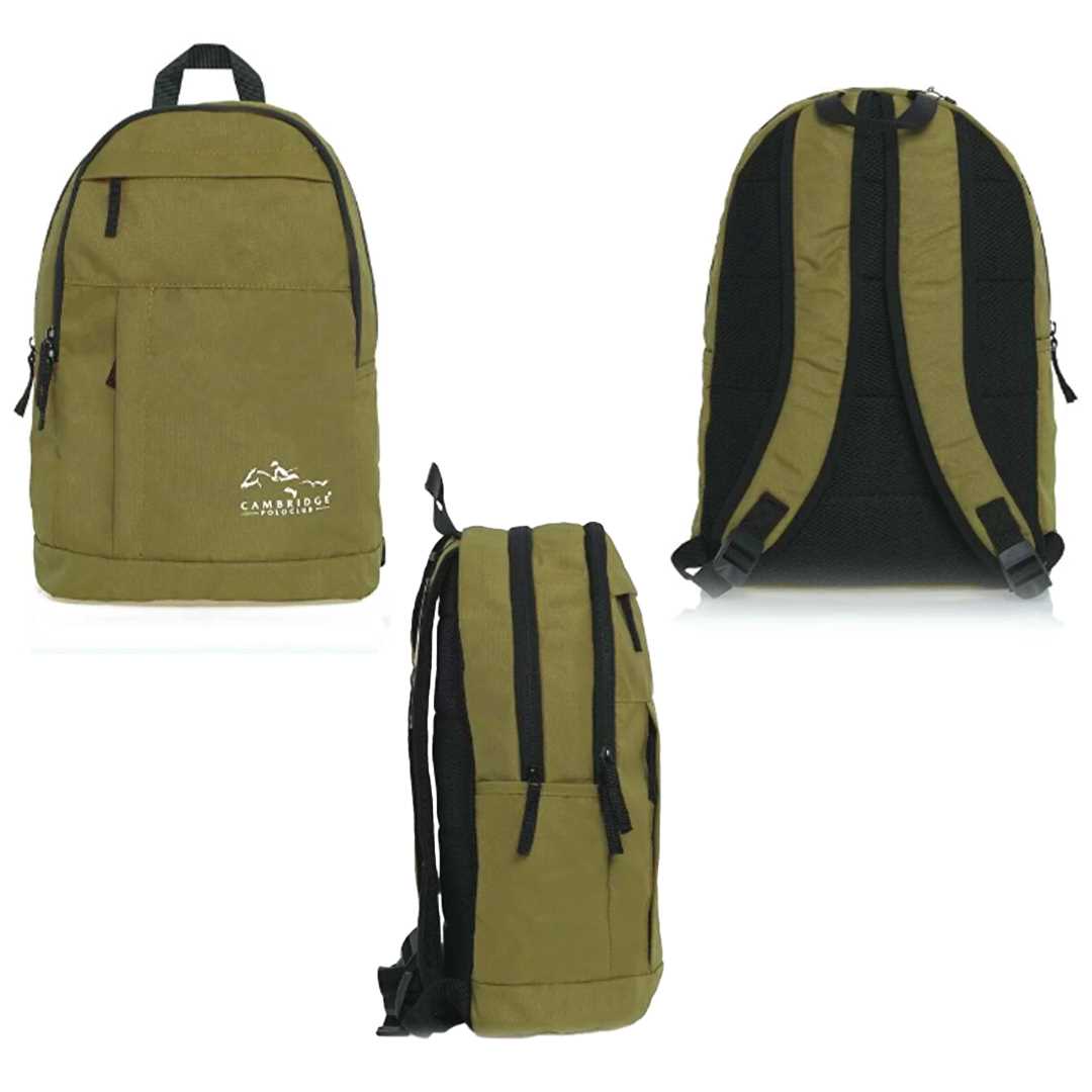 CAMBRİDGE POLO OKUL ÇANTASI PLCAN2105 HAKİ DÖRT BÖLMELİ 1