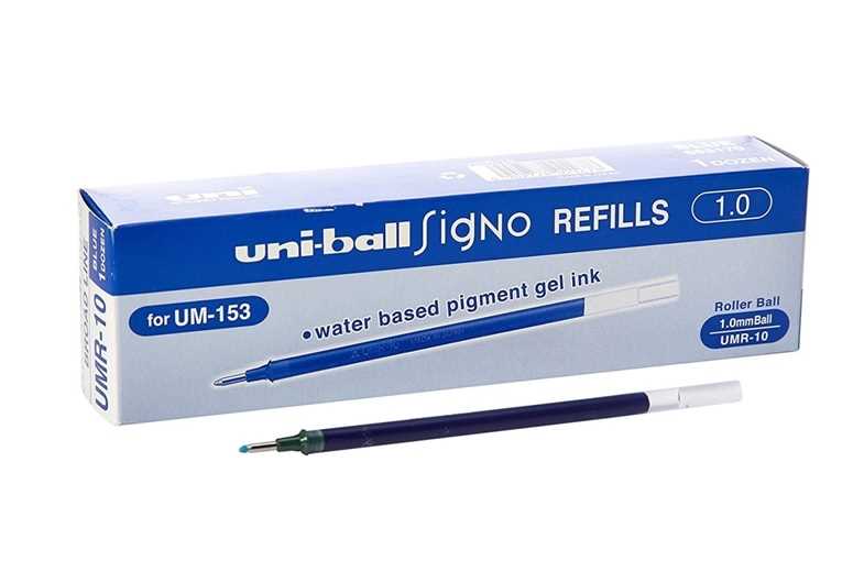 UNİ İMZA KALEMİ YEDEK UMR-10 MAVİ (UM-153) 12 Lİ 1
