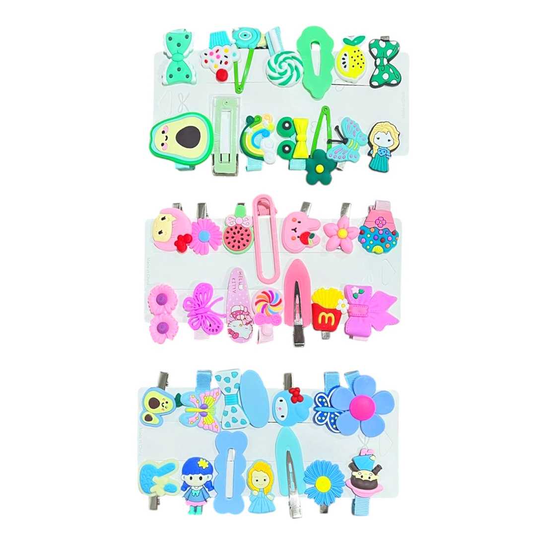 OMT ÇITÇIT SAÇ TOKASI OMT-180 SEVİMLİ FİGÜRLER 14 LÜ 12 KARTELA 1