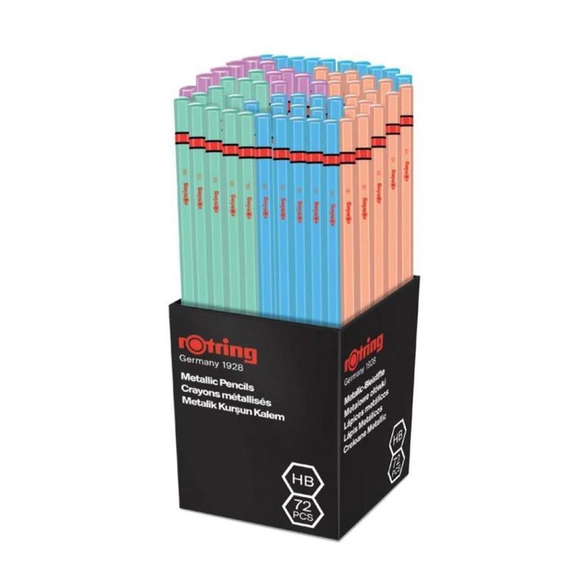 ROTRİNG KURŞUN KALEM HB METALİK 72 Lİ 2090067 1