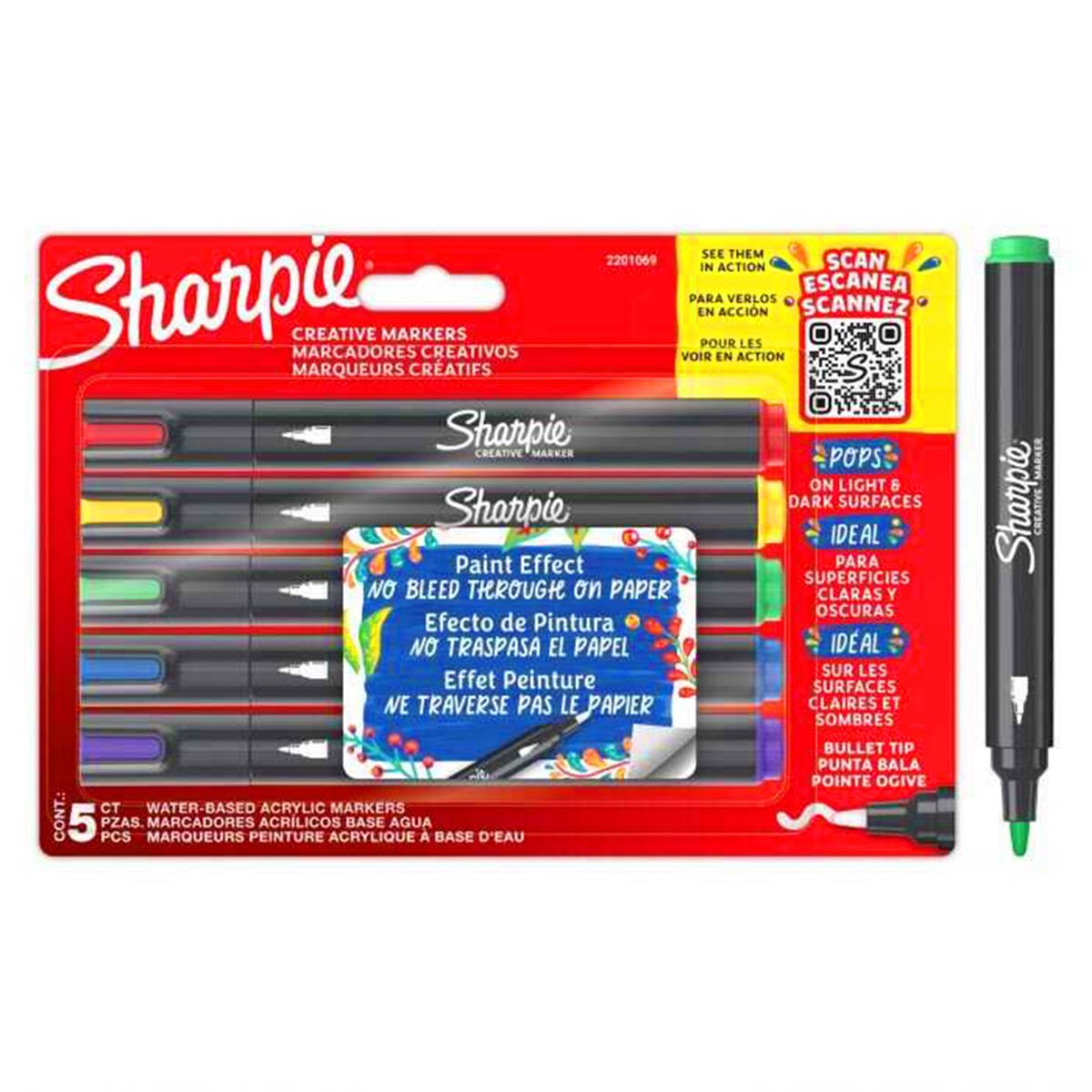 SHARPİE FİNE PERMANENT MARKÖR 2201069 CREATİVE 5 RENK 1