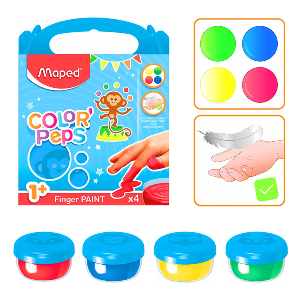 MAPED PARMAK BOYASI COLOR PEPS 80 GR 4 RENK 812510 1