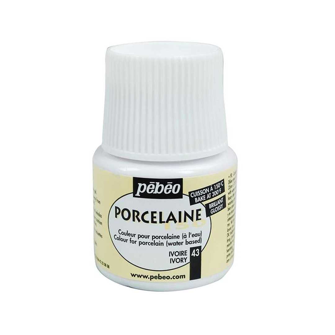PEBEO PORSELEN BOYASI 150 - 43 İVORY 45 ML FIRINLANABİLİR 1