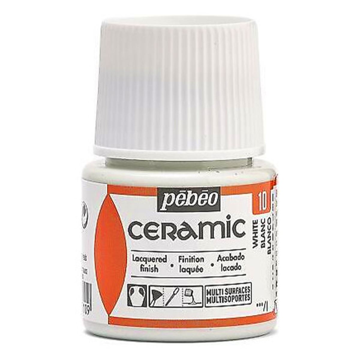 PEBEO SERAMİK BOYASI 10 WHİTE 45 ML 025-10 1