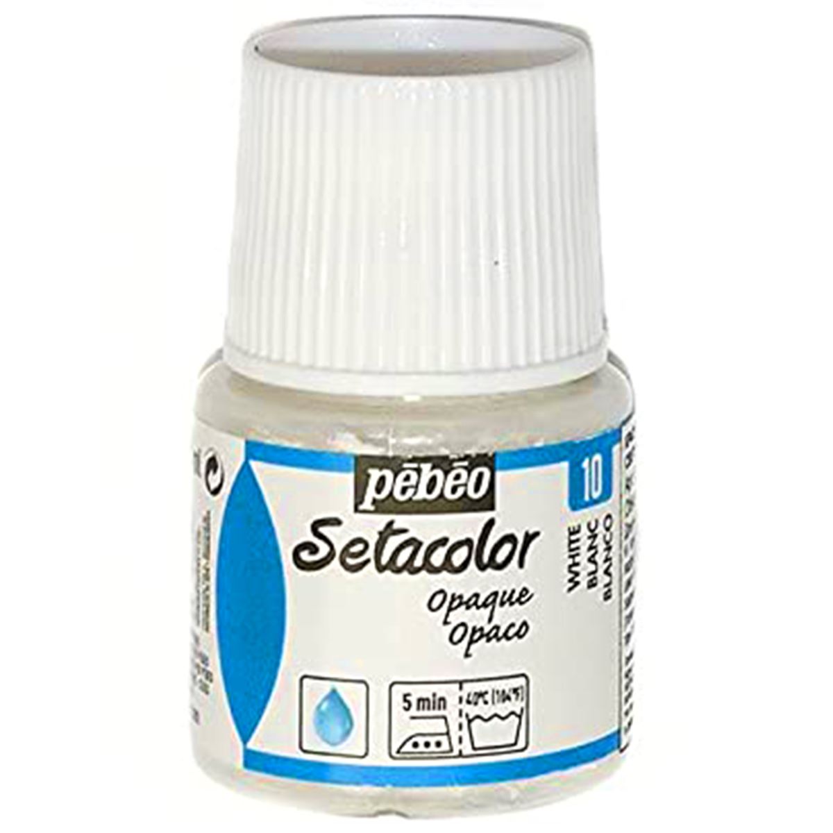 PEBEO SETACOLOR KUMAŞ BOYASI 10 OPAK BEYAZ 45 ML 295-10 1