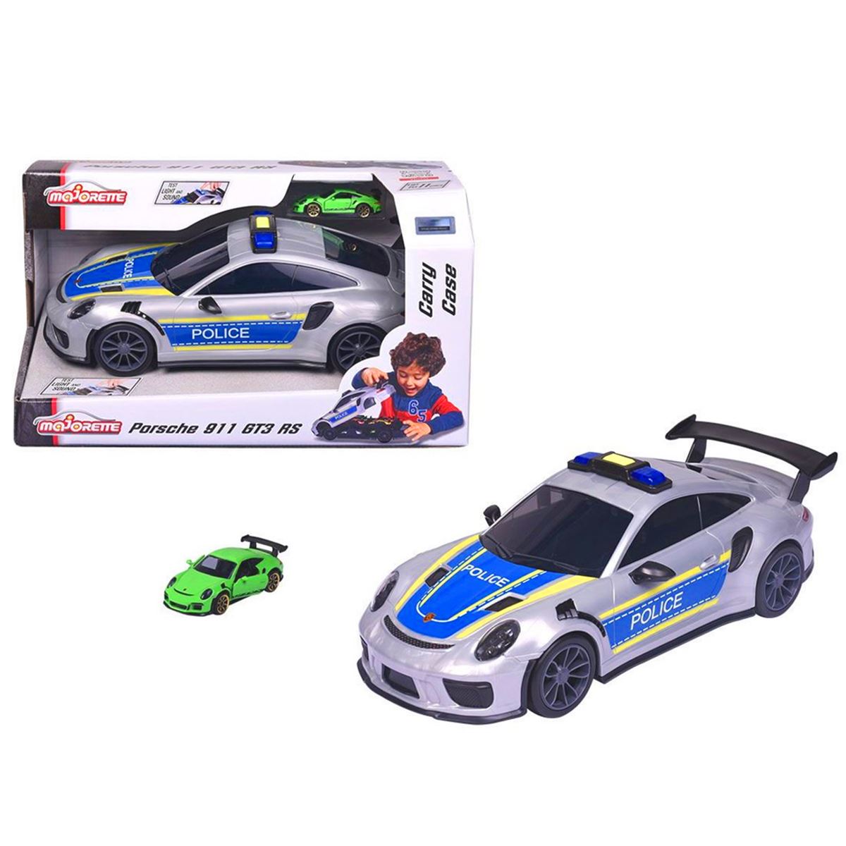 SİMBA MAJORETTE 2058199 PORSCHE 911 GT3 RS POLİS ARABASI SESLİ PİLLİ 3+ 1