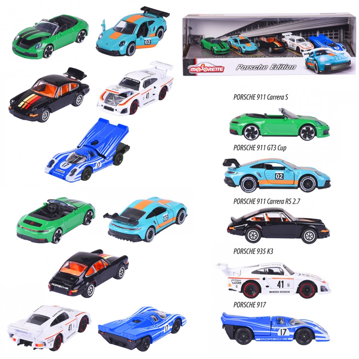 SİMBA MAJORETTE 2053172 PORSCHE METAL ARABALAR 5 Lİ SET 3+ 1