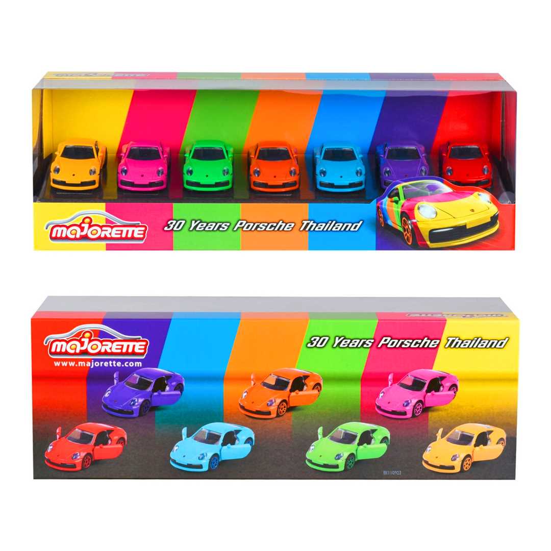 SİMBA MAJORETTE 2053171 30. YIL PORSCHE  THAİLAND METAL ARABALAR 7 Lİ SET 3+ 1