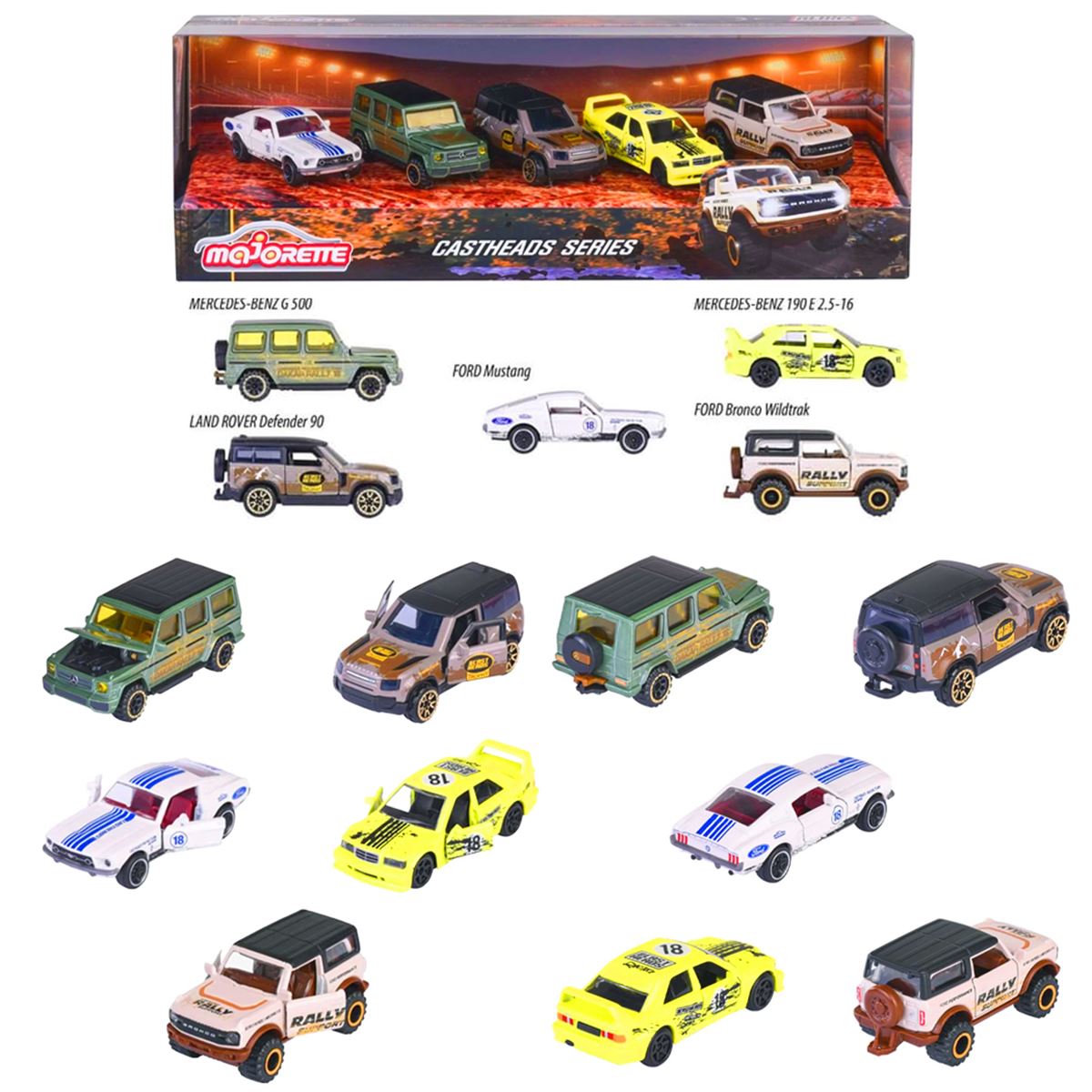 SİMBA MAJORETTE 2054211 CASTHEADS SERİSİ METAL ARABALAR 5 Lİ SET 3+ 1