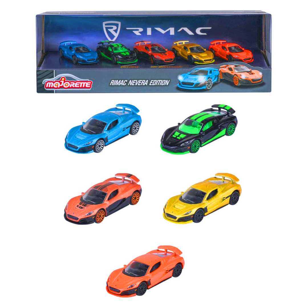 SİMBA MAJORETTE 2053174RIM METAL ARABALAR RİMAC NEVERA EDİTİON 5 Lİ SET 3+ 1