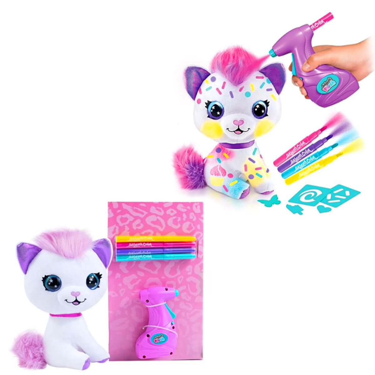 KİTTY AİRBRUSH PLUSH OFG272 YAVRU KEDİCİK BOYANABİLİR TEMİZLENİR 6+ 1