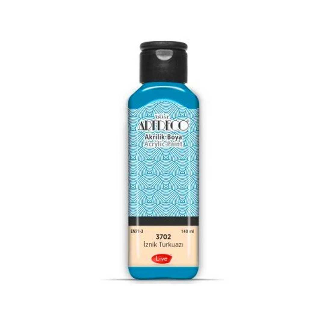 ARTDECO AKRİLİK BOYA 140 ML İZNİK TURKUAZI 3702 1