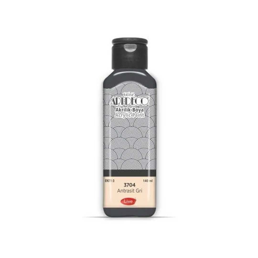 ARTDECO AKRİLİK BOYA 140 ML ANTRASİT GRİ 3704 1