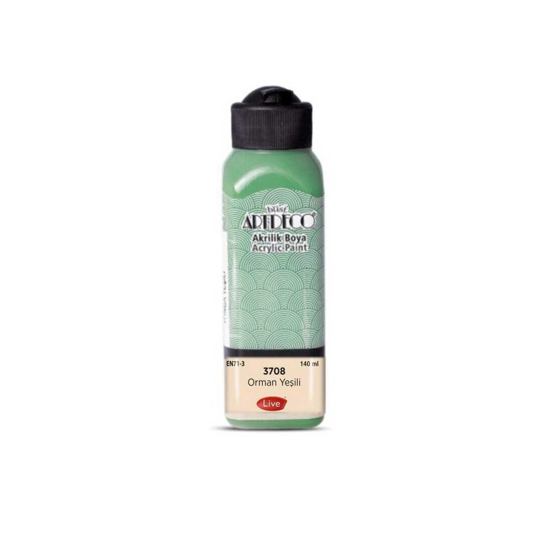 ARTDECO AKRİLİK BOYA 140 ML ORMAN YEŞİLİ 3708 1