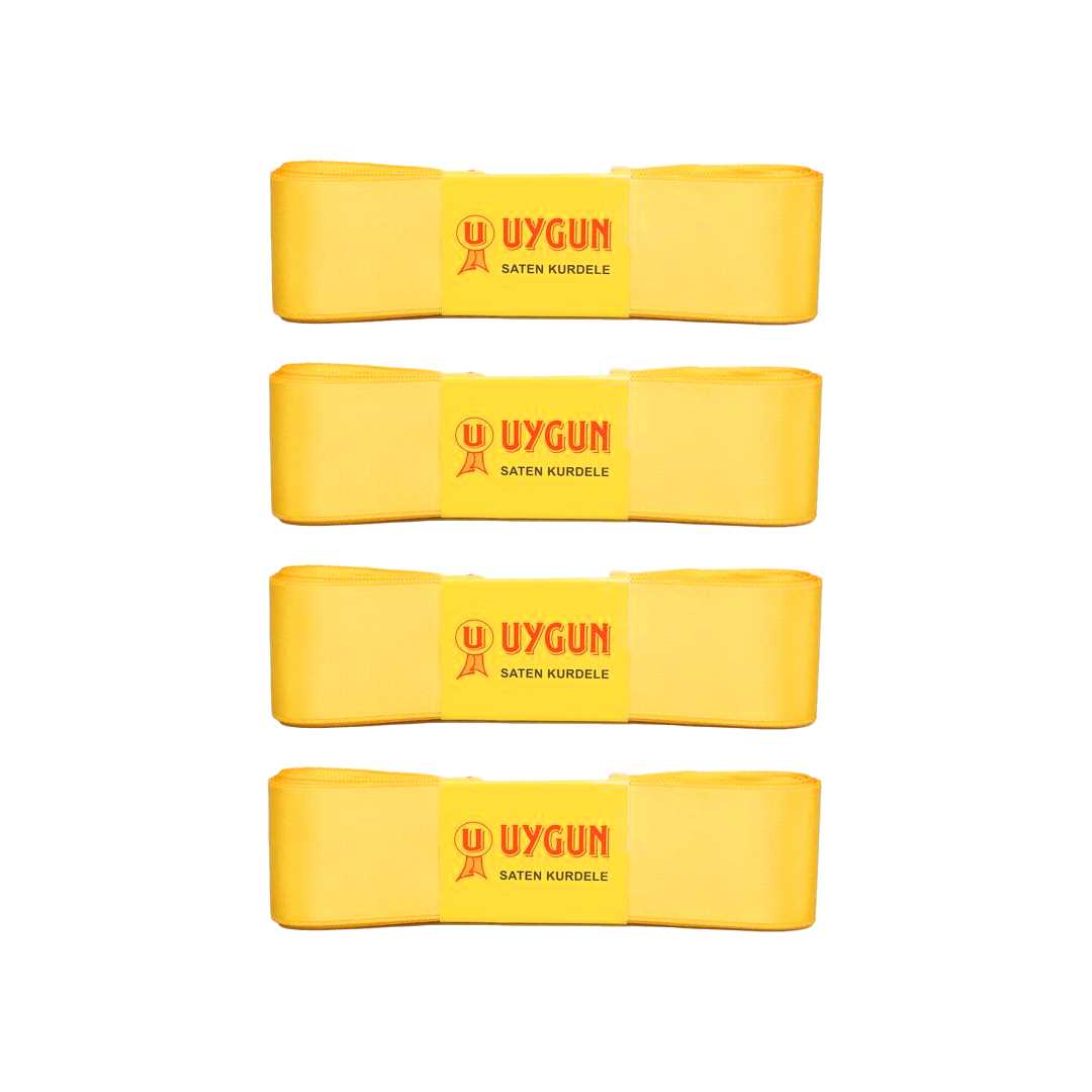 UYGUN SATEN KURDELE 38 MM 10 MT SARI 4 LÜ 1