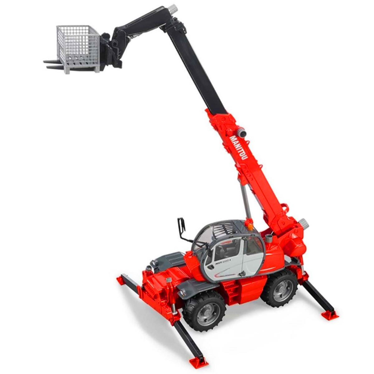 BRUDER BR02129 MANİTOU MRT 2150 TELESKOPİK FORKLİFT 1:16 4+ 1
