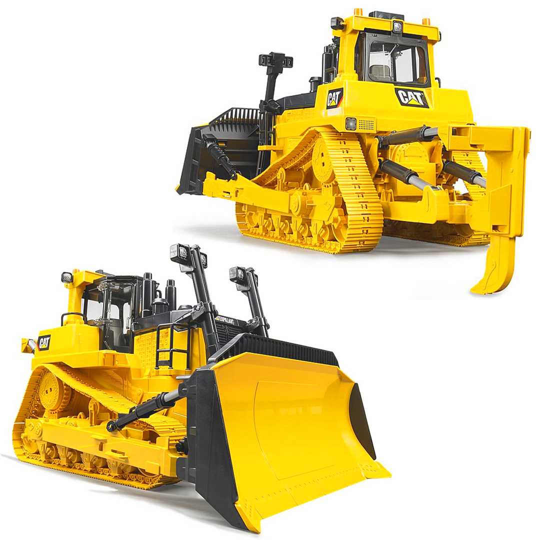 BRUDER BR02452 CAT CATERPİLLAR BÜYÜK PALETLİ BULDOZER 1:16 4+ 1