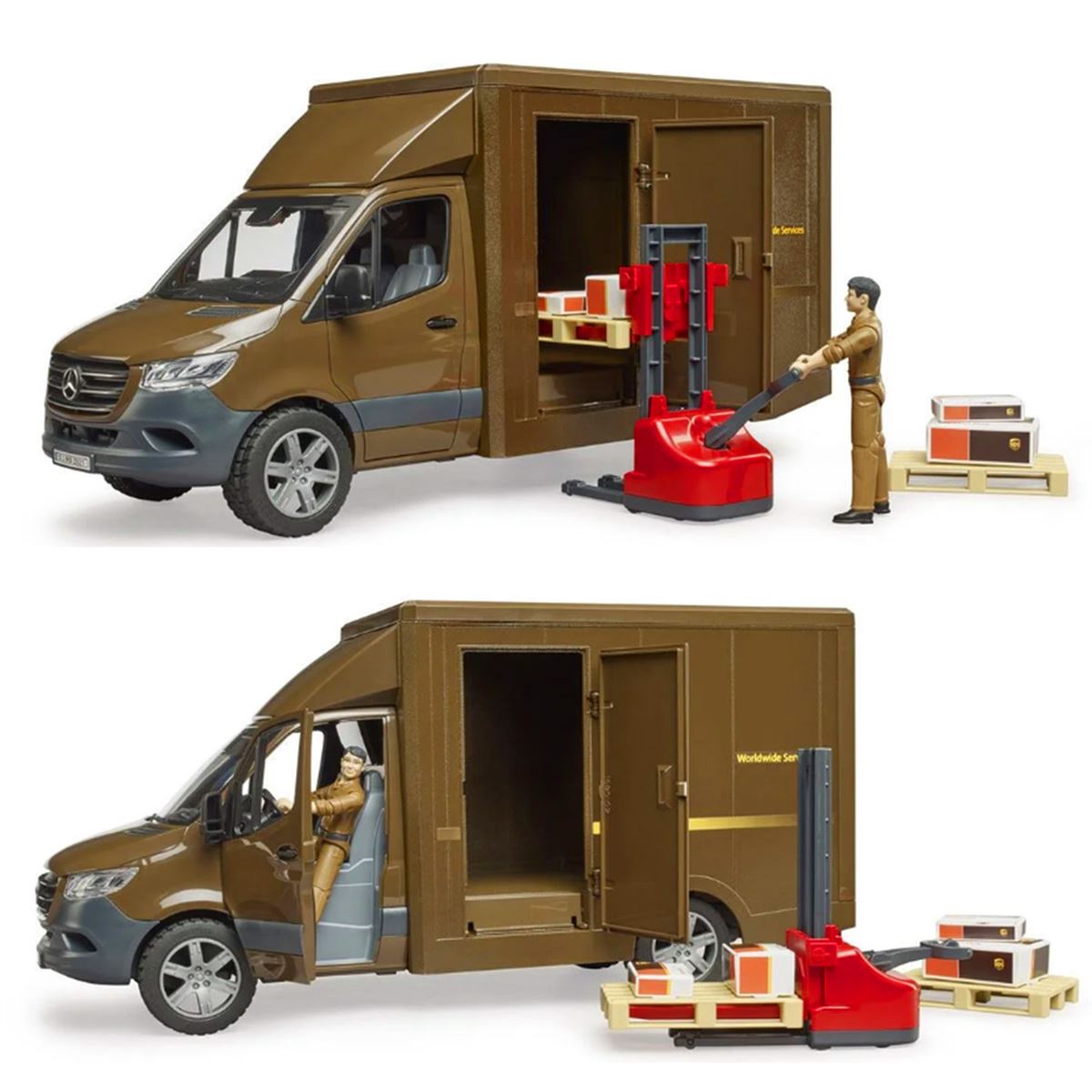 BRUDER BR02678 KARGO ARACI-ŞOFÖR TRANSPALET 1:16 4+ 1