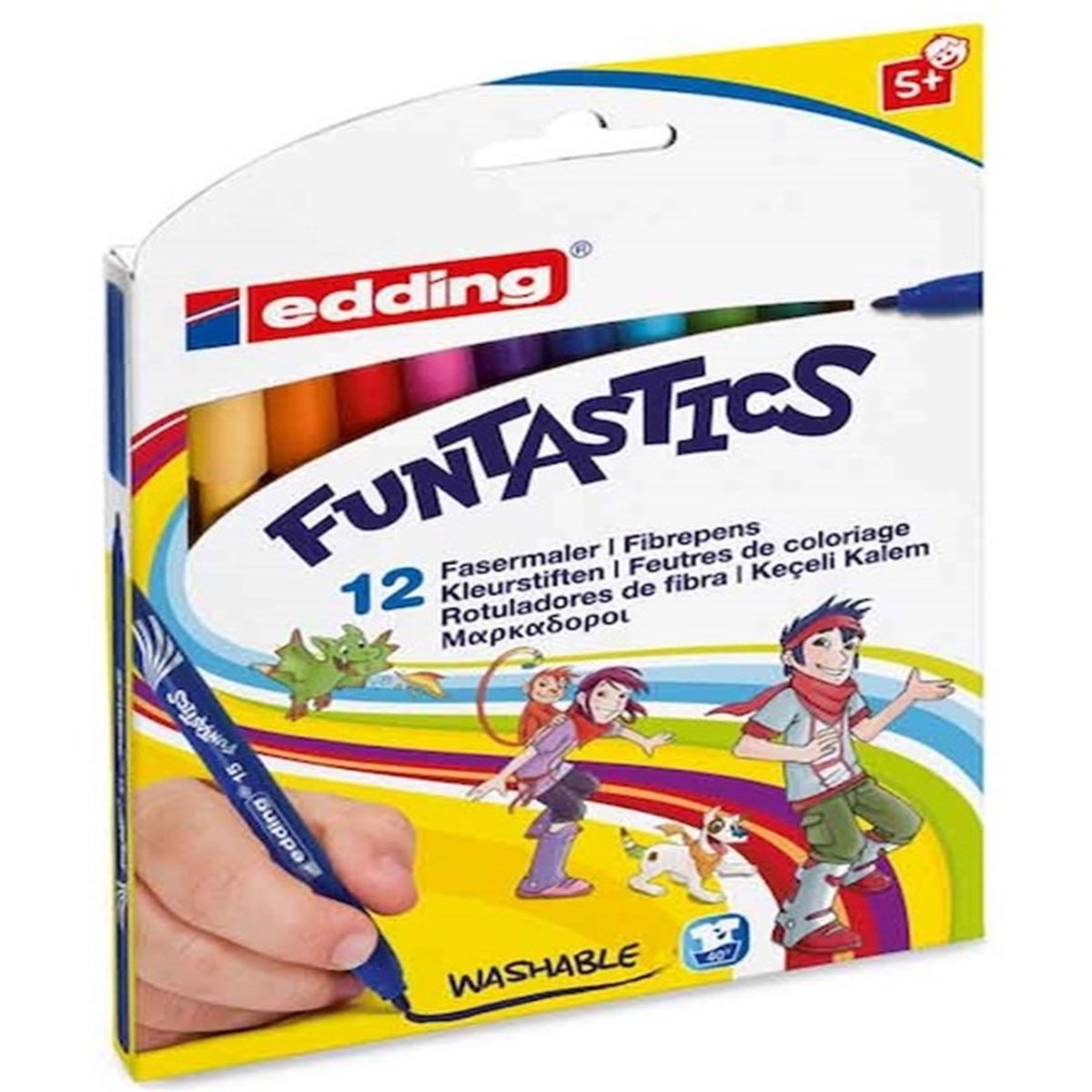 EDDİNG KEÇELİ KALEM FUNTASTİCS 12 RENK ED15K1299 1