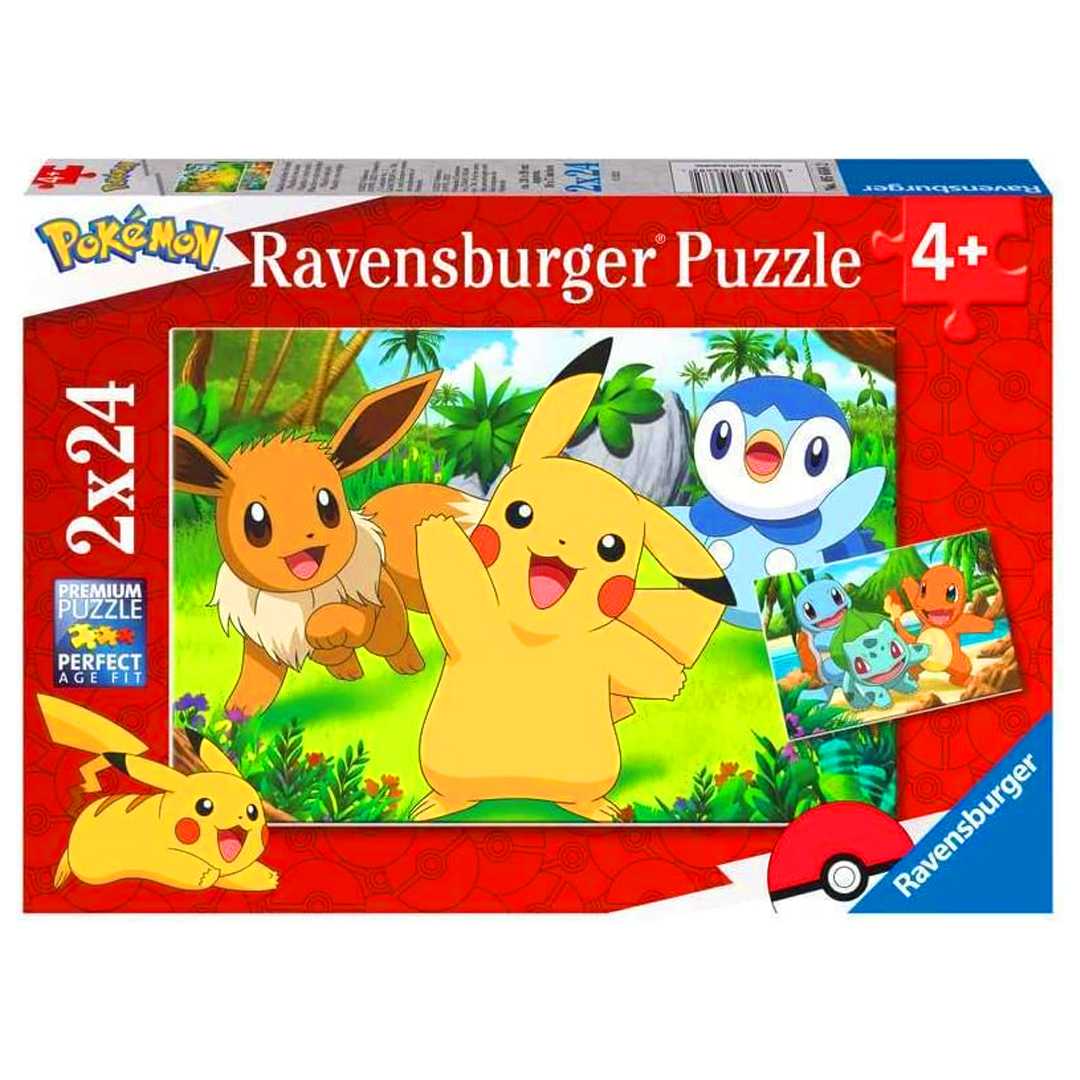 RAVENSBURGER PUZZLE 056682 POKEMON 2X24 PARÇA 4+ 1