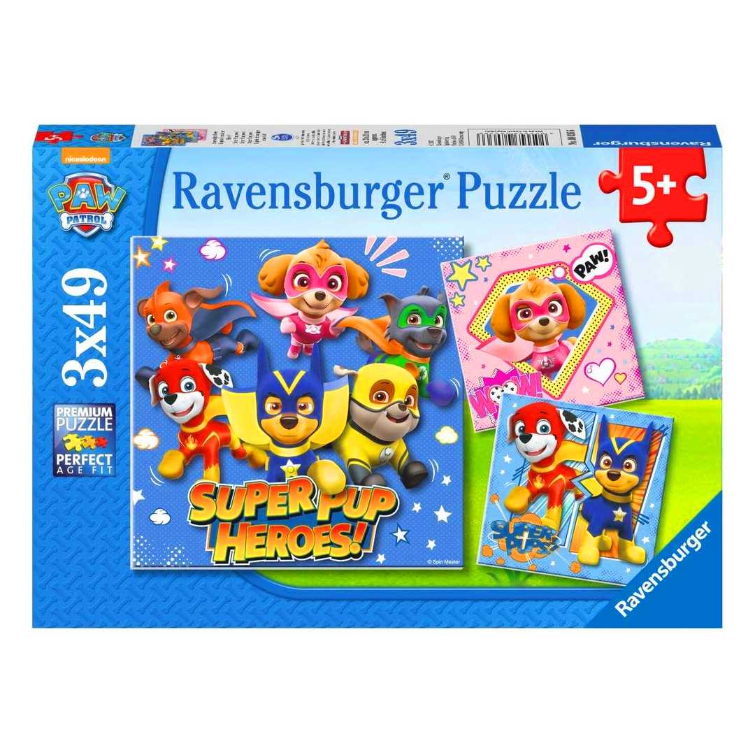 RAVENSBURGER PUZZLE 080366 PAW PATROL 3X49 PARÇA 5+ 1