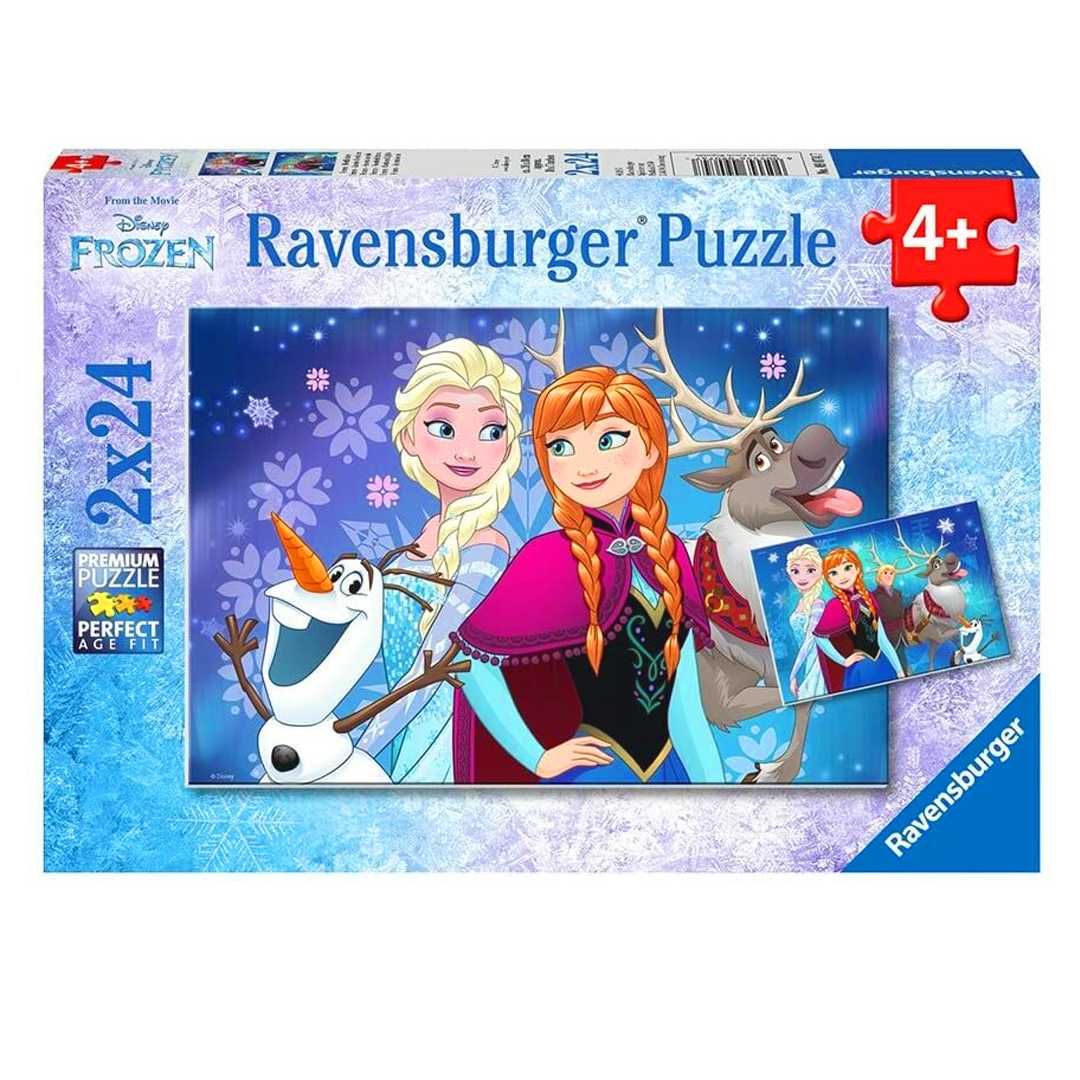 RAVENSBURGER PUZZLE 090747 WD FROZEN KUZEY IŞIKLARI 2X24 PARÇA 4+ 1