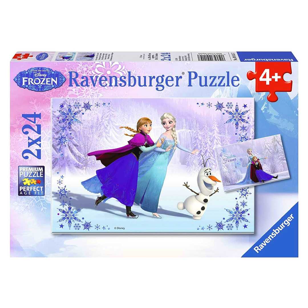 RAVENSBURGER PUZZLE 091157 WD FROZEN 2X24 PARÇA 4+ 1