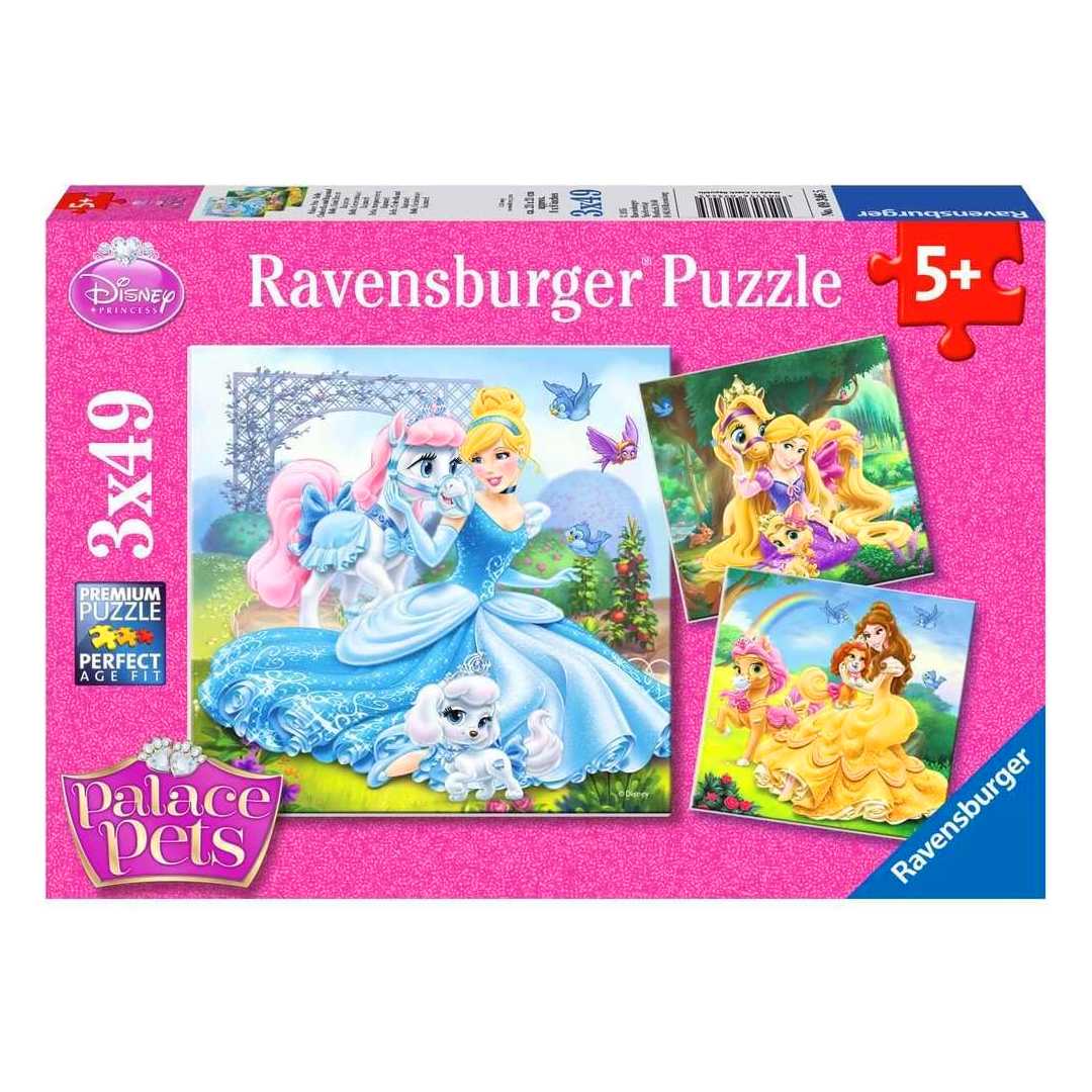 RAVENSBURGER PUZZLE 093465 WD BELLE CİNDERELLA RAPUNZEL 3X49 PARÇA 5+ 1