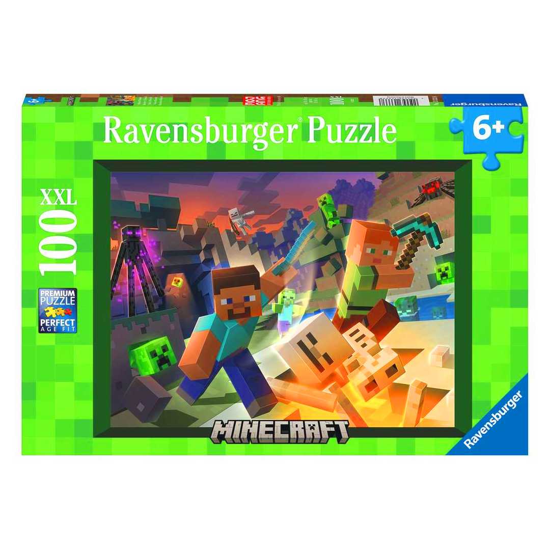RAVENSBURGER PUZZLE XXL 133338 MİNECRAFT 100 PARÇA 6+ 1