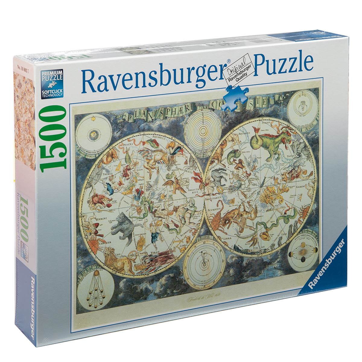 RAVENSBURGER PUZZLE 160037 MAP OF BEASTS 1500 PARÇA 1