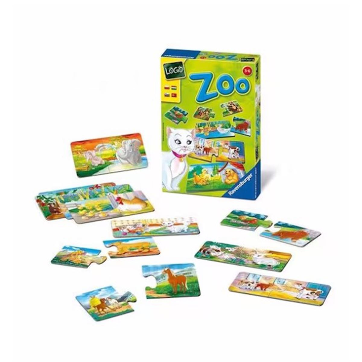 RAVENSBURGER LOGO ZOO 243600 KUTU OYUNU 3-6 YAŞ 1