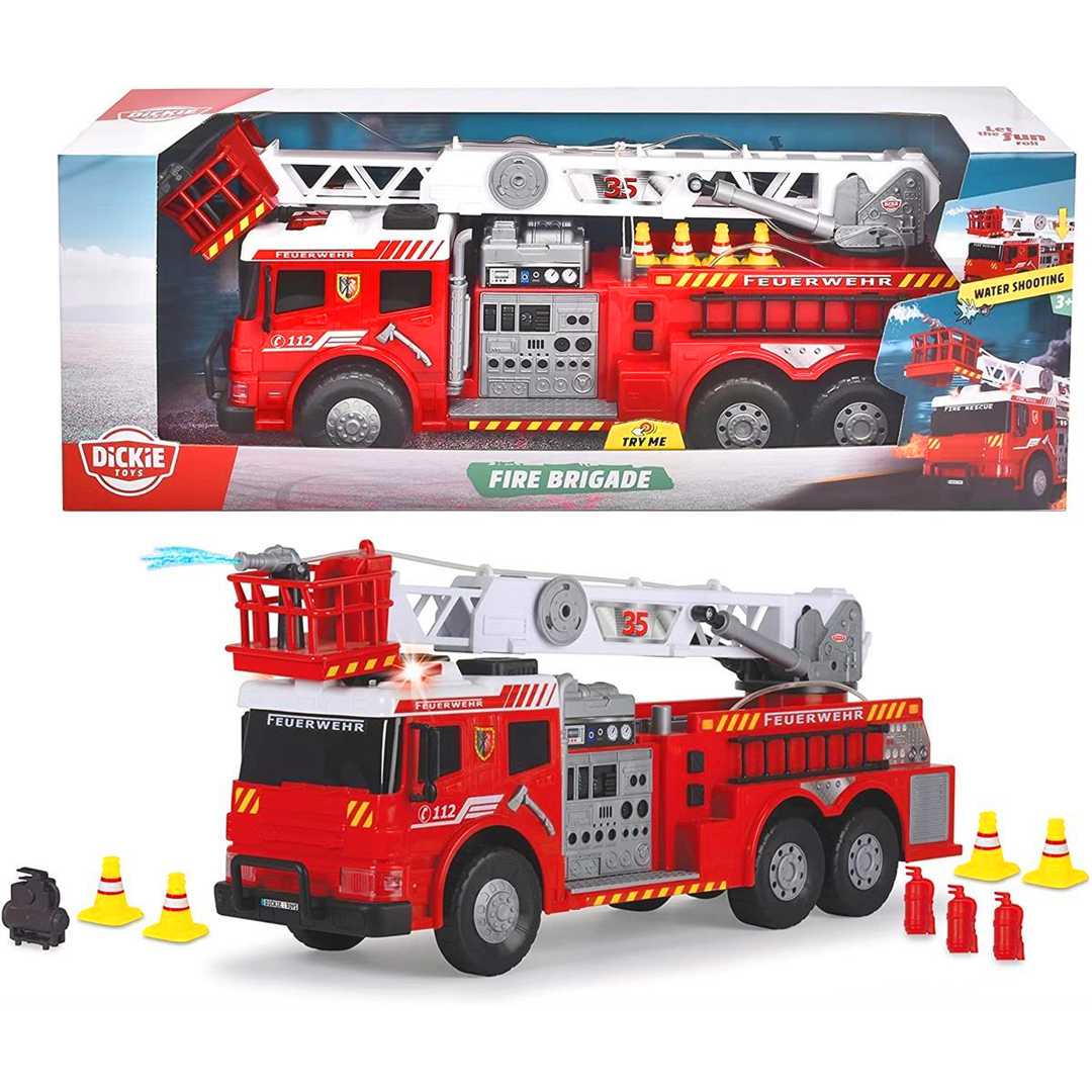 SİMBA DİCKE 3719022 RC AERİAL LADDER TRUCK İTFAİYE ARACI KUMANDALI SESLİ IŞIKLI SULU 2.4GHZ 62 CM 3+ 1