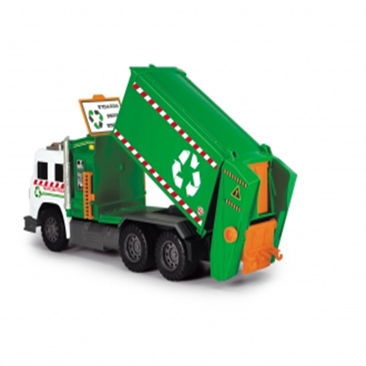 DİCKE TOYS RECYCLİNG GARBAGE TRUCK 3749027 GERİ DÖNÜŞÜM ÇÖP KAMYONU SESLİ IŞIKLI 3+ 1