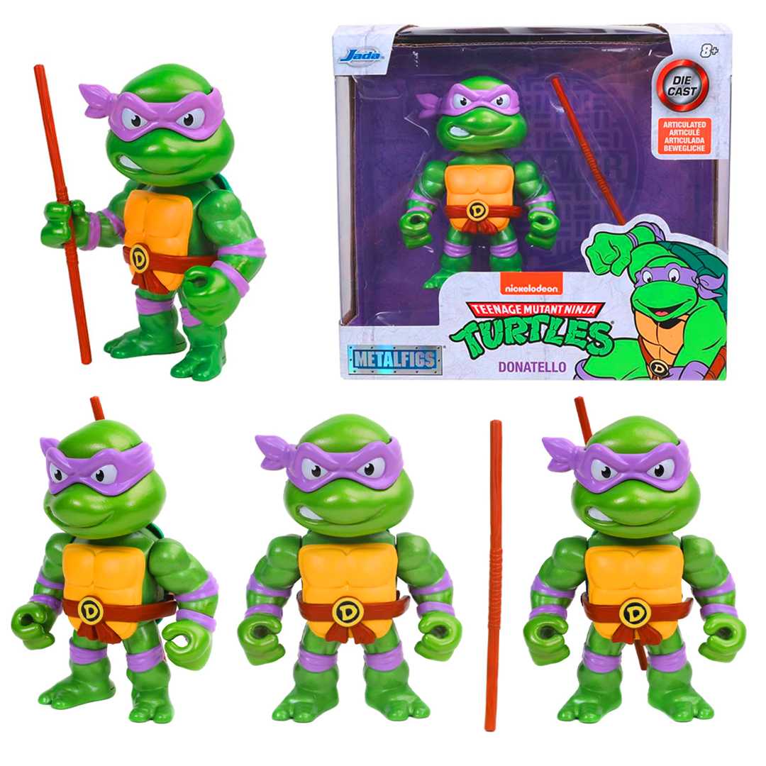 SİMBA JADA METALFİGS 3283003 NİNJA KAPLUMBAĞA DONATELLO DİE CAST METAL FİGÜR 10.16 CM 8+ 1