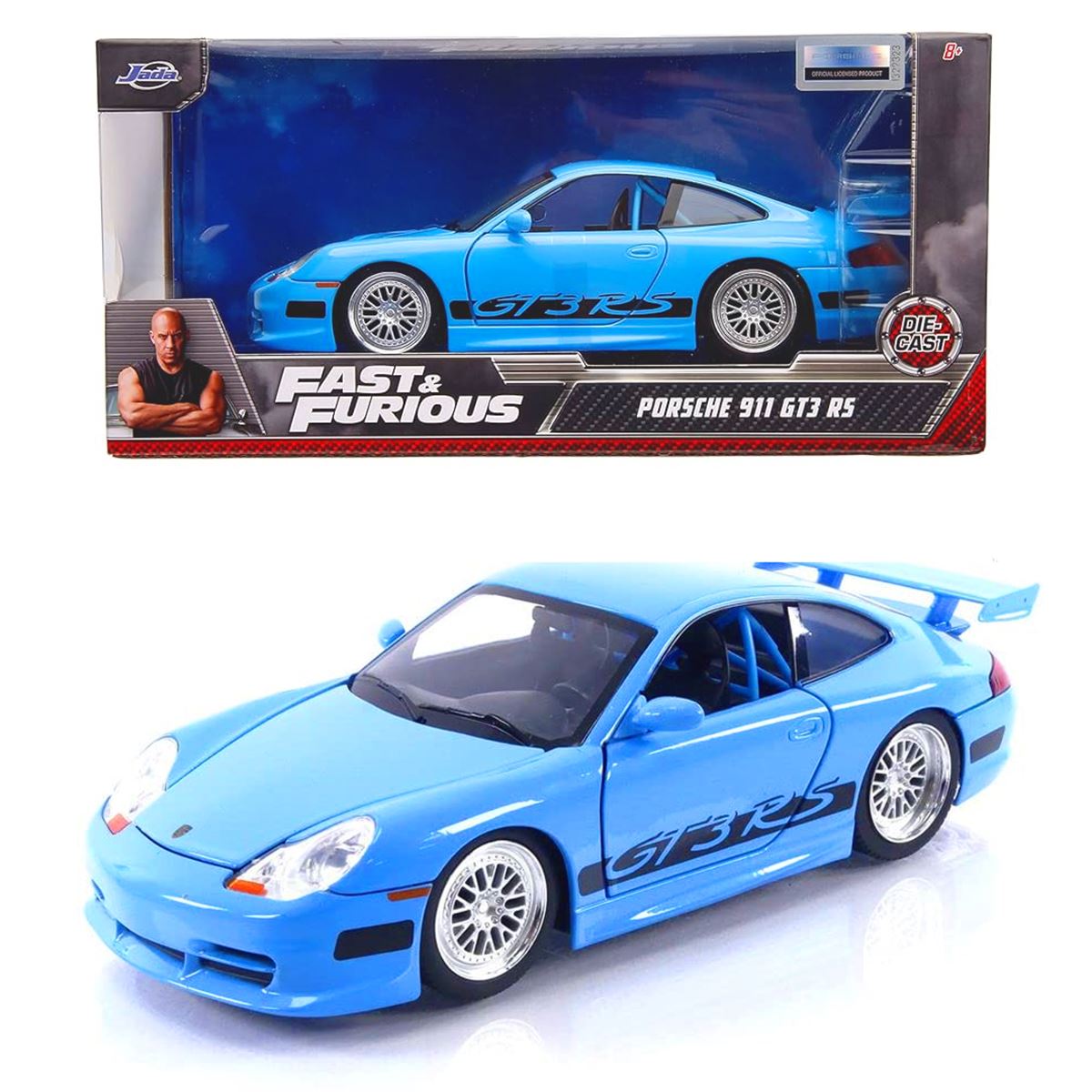 SİMBA JADA FAST FURİOUS 3203080 PORSCHE 911 GT3 RS DİE CAST 1:24 8+ 1