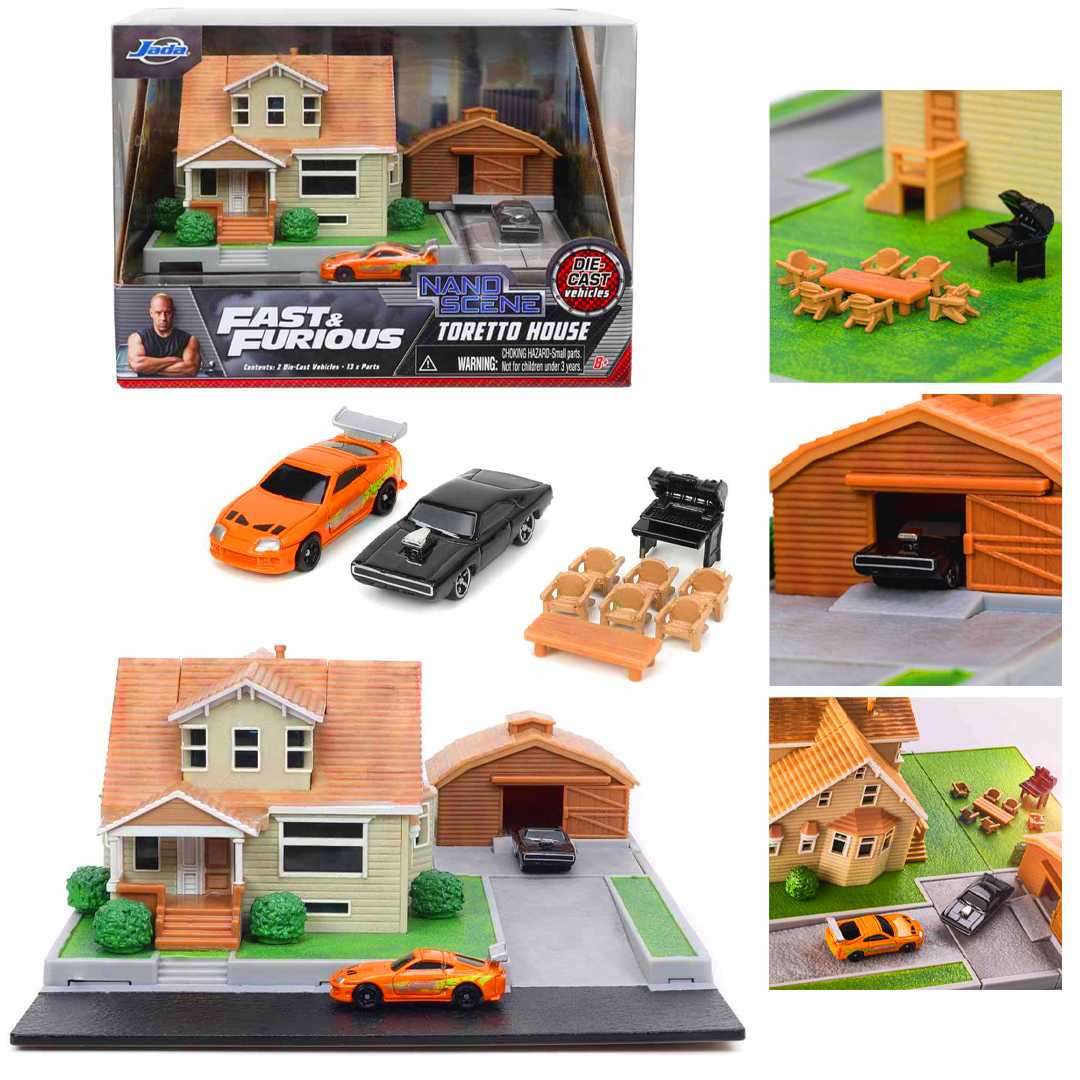 SİMBA JADA FAST FURİOUS 3203081 NANO DOMS HOUSE DİSPLAY DİORAMA DİE CAST 8+ 1