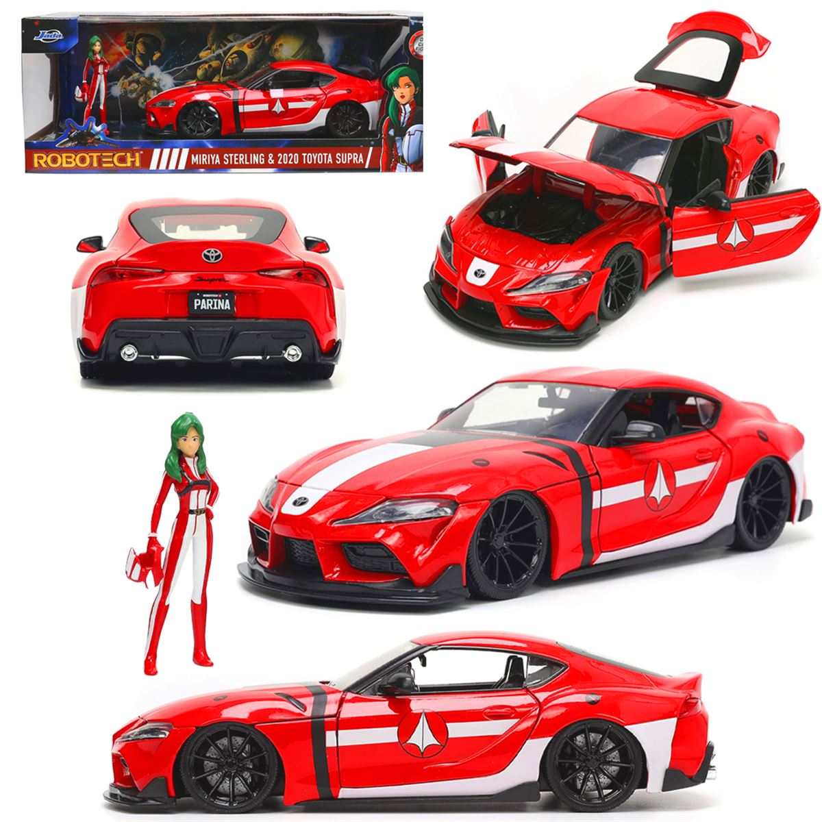 SİMBA JADA ROBOTECH 3255053 MİRİYA STERLİNG 2020 TOYOTA SUPRA DİE CAST FİGÜR 1:24 8+ 1