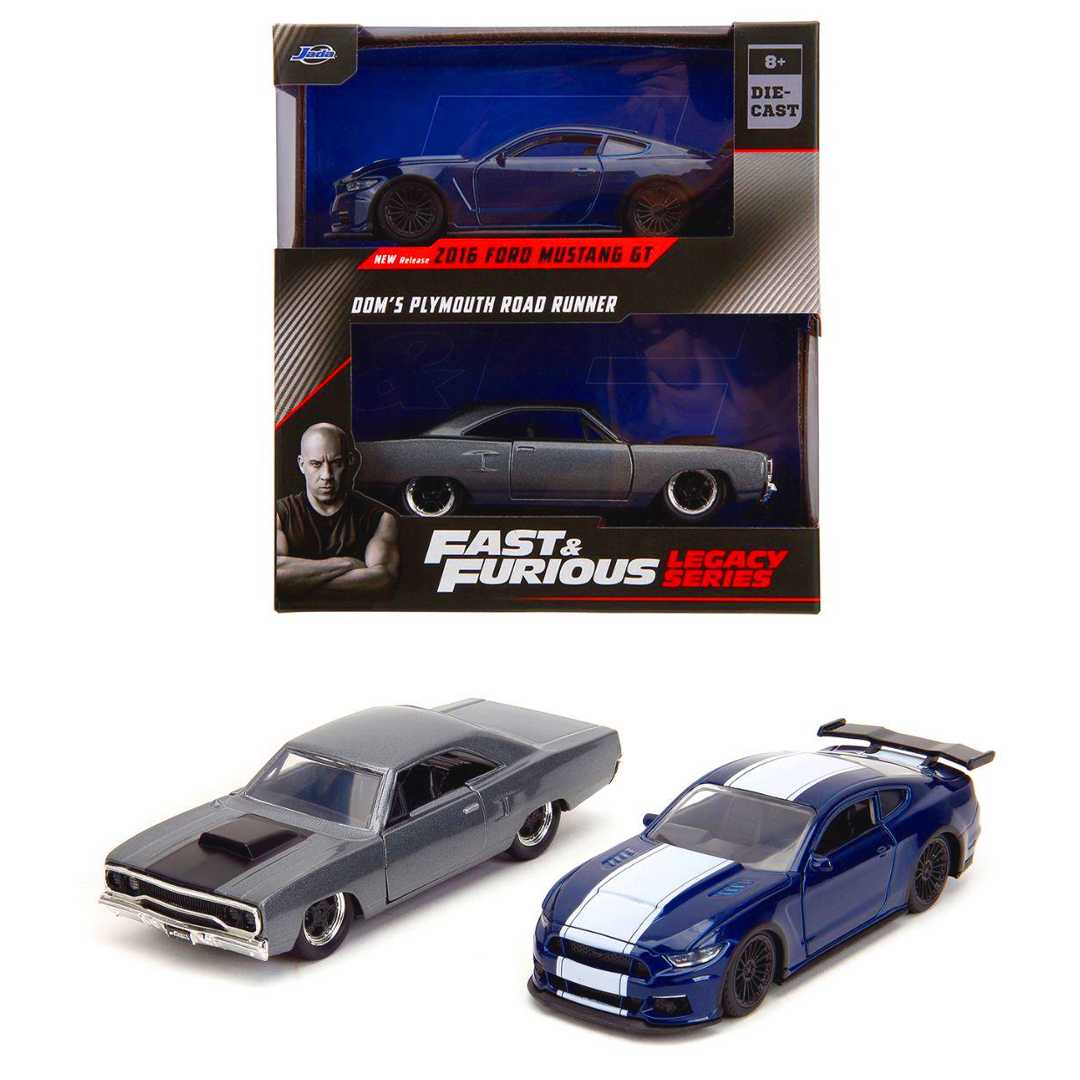 SİMBA JADA FAST FURİOUS 3202018 DOMS PLYMOUTH ROAD RUNNER 2016 FORD MUSTANG DİE CAST ARABA 1:32 8+ 1