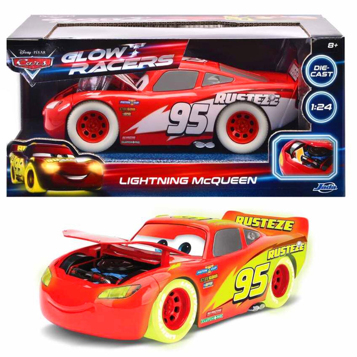 SİMBA JADA CARS 3084003 GLOW RACERS ARABA IŞIKLI 1:24 8+ 1