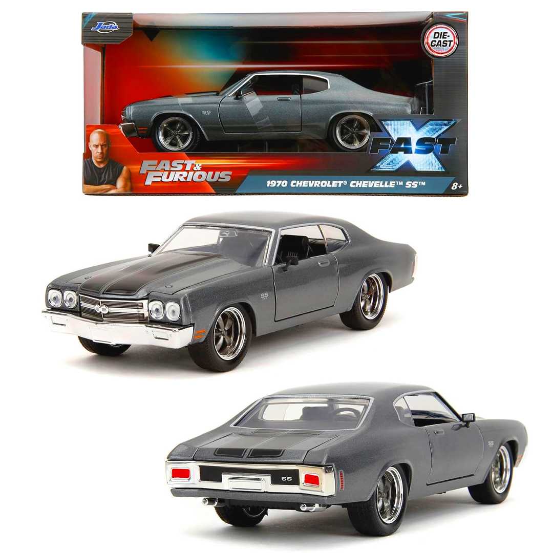 SİMBA JADA FAST FURİOUS 3203099 1970 CHEVROLET CHEVELLE SS DİE CAST METAL ARABA 1:24 8+ 1