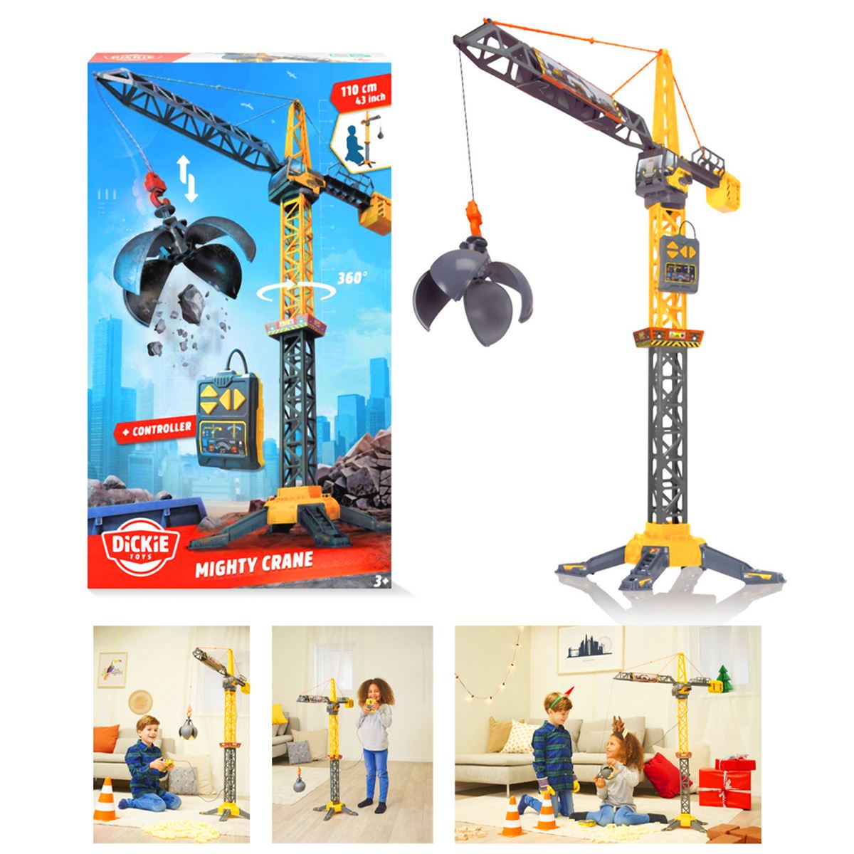 DİCKİE TOYS MİGHTY CRANE 3729022 VİNÇ 110 CM 43 İNC 3+ 1