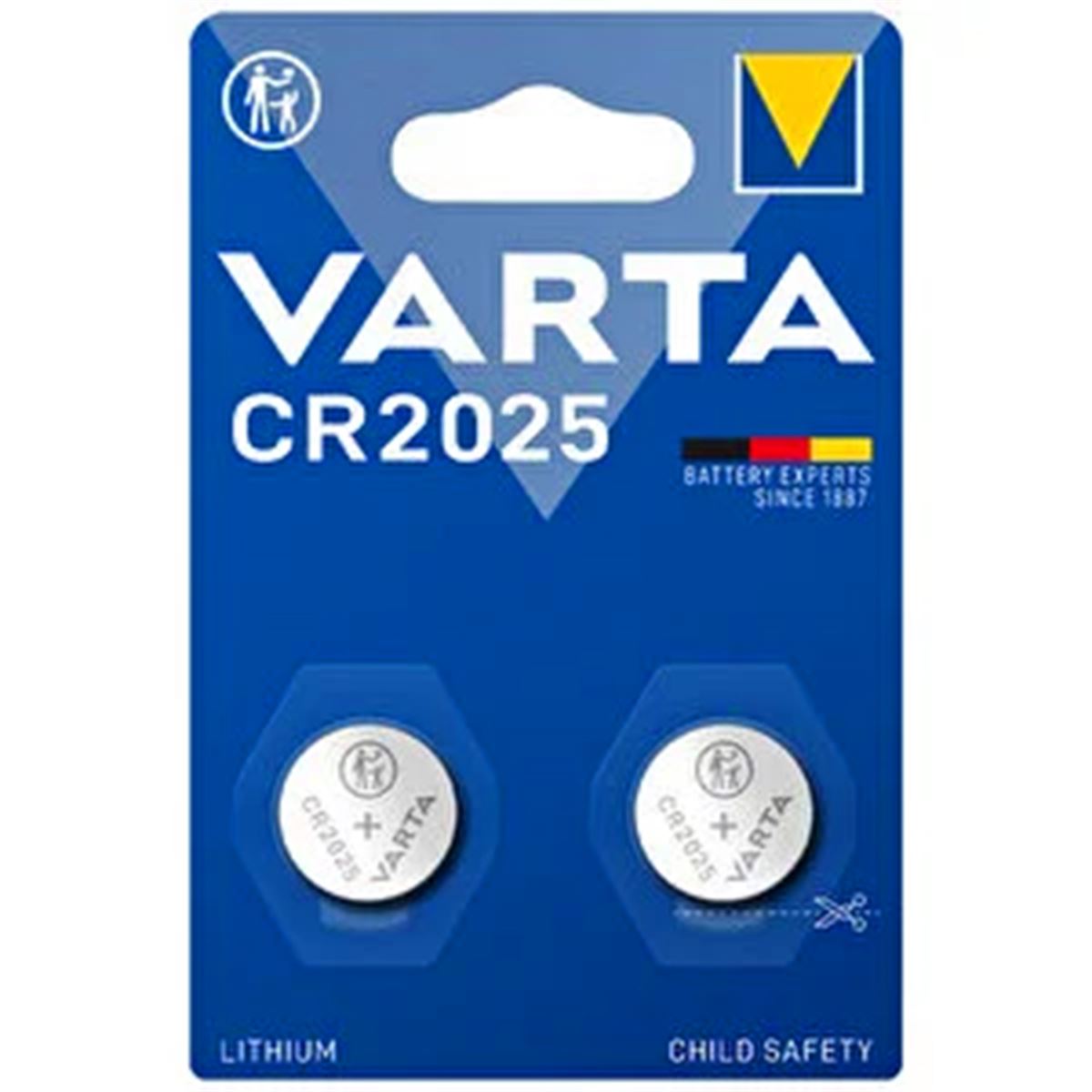 VARTA SAAT PİLİ CR 2025 3V 2 Lİ LİTHİUM 1