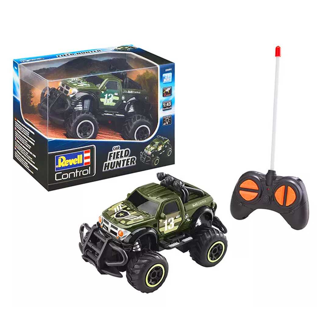 REVELL CONTROL KUMANDALI ARABA 23491 DODGE RAM FİELD HUNTER 2 CHANNEL 27MHZ 1:43 IŞIKLI 6+ 1