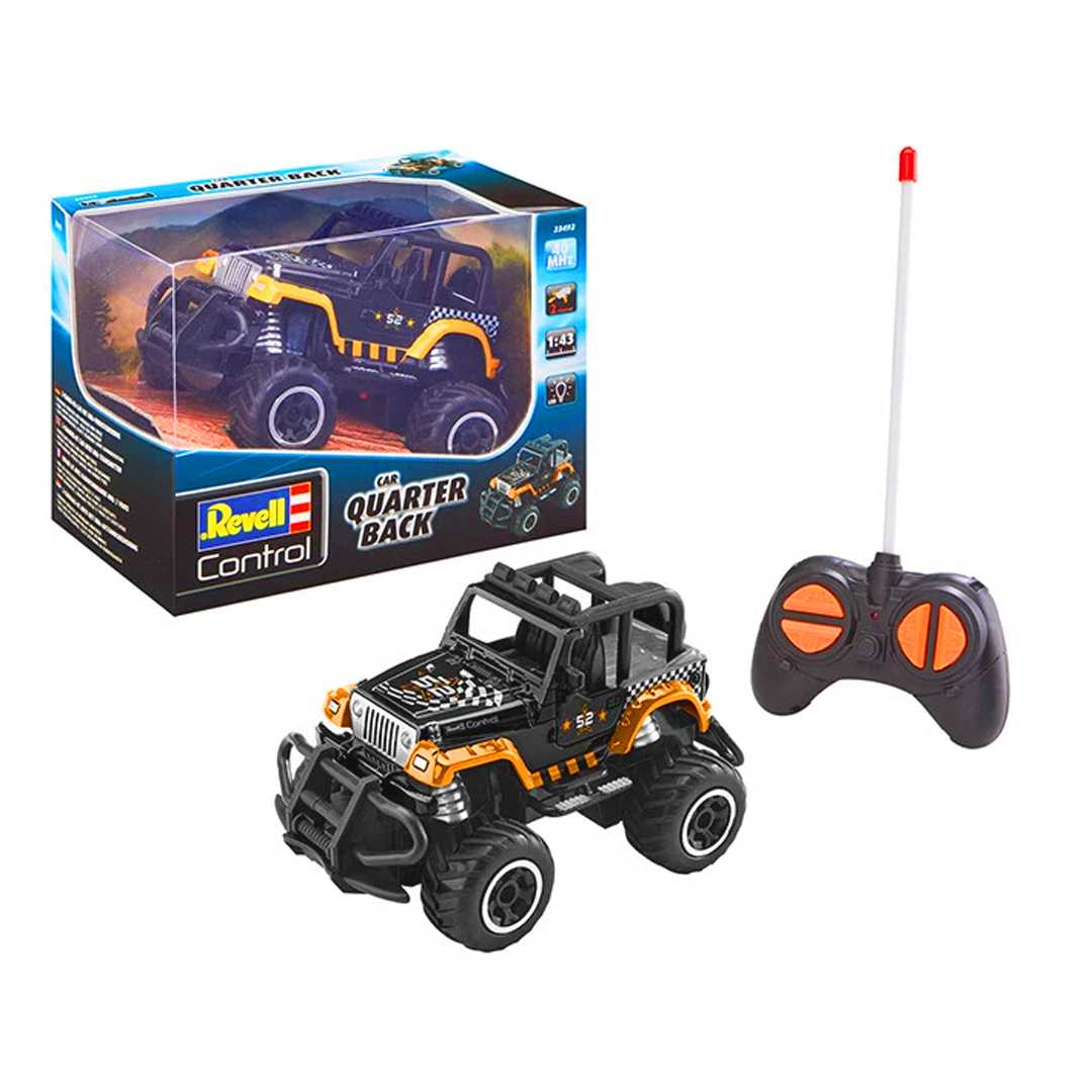 REVELL CONTROL KUMANDALI ARABA 23492 JEEP WRANGLER QUARTER BACK 2 CHANNEL 27MHZ 1:43 IŞIKLI 6+ 1