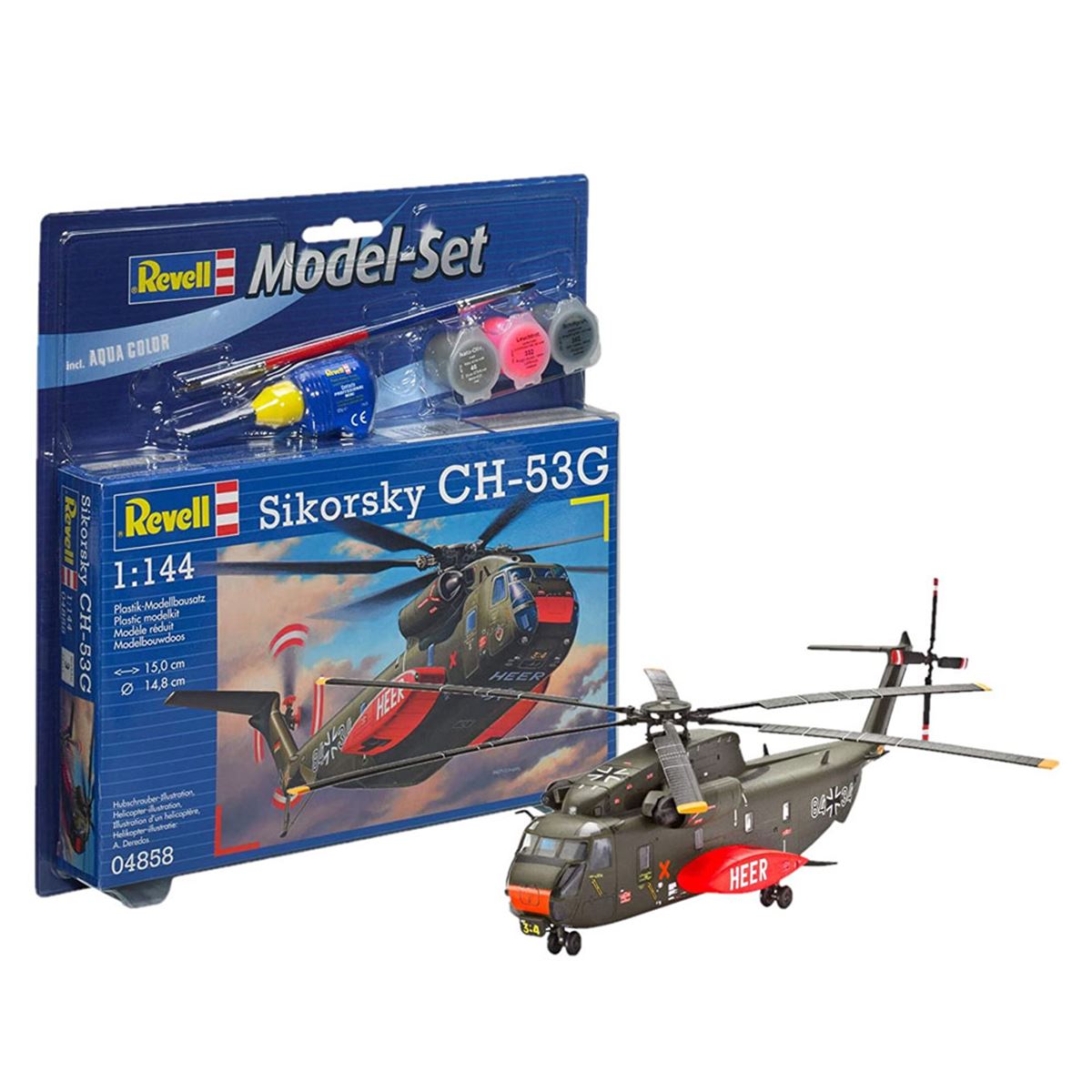REVELL 64858 CH53G TRANSPORT HELİCOPTER MODEL SET 1
