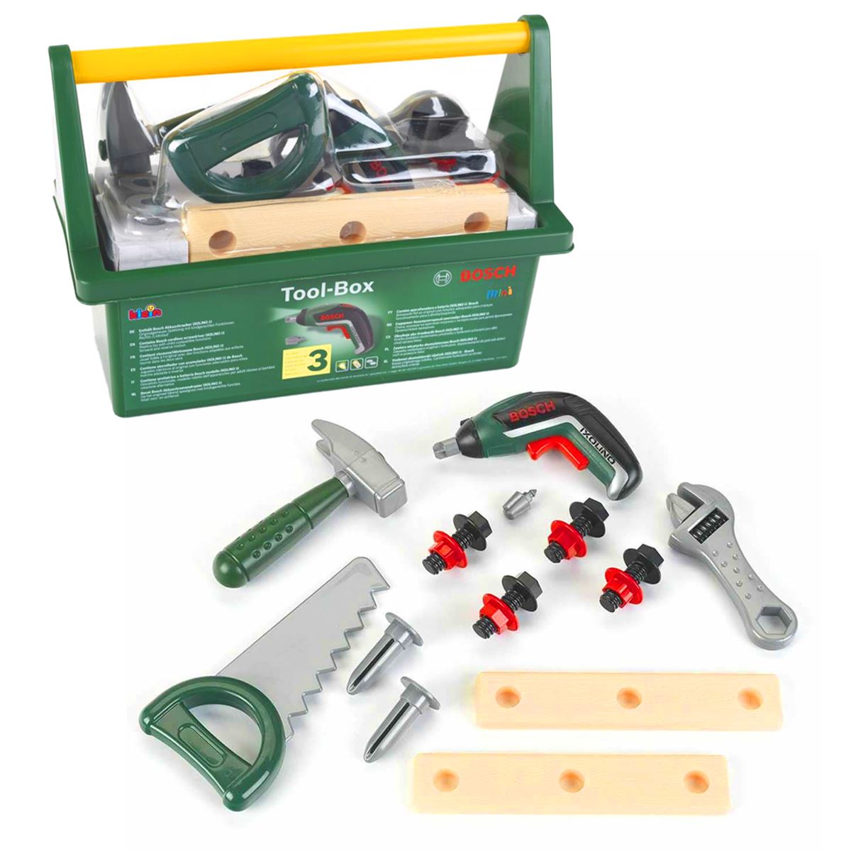 SUNMAN KLEİN BOSCH MİNİ TAMİR SETİ F37 8345 EL ÇANTALI SESLİ IŞIKLI 17 PARÇA 3+ 1