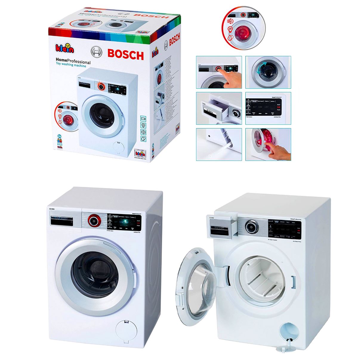 SUNMAN BOSCH 9213 ÇAMAŞIR MAKİNESİ PİLLİ SESLİ IŞIKLI 3+ 1