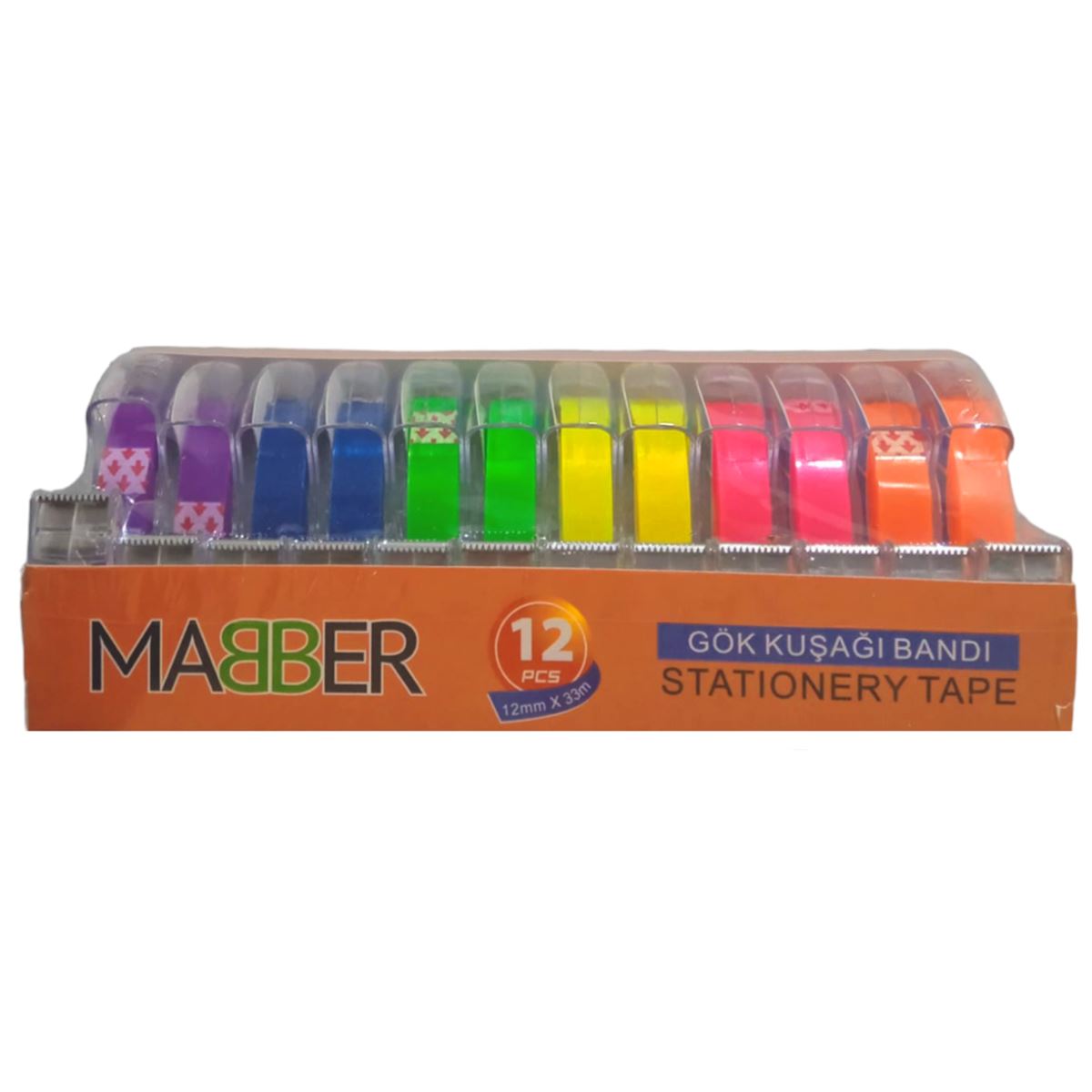 MABER BANT RENKLİ 12x33 KESME MAKİNELİ 12 Lİ MR-RBX-006 1