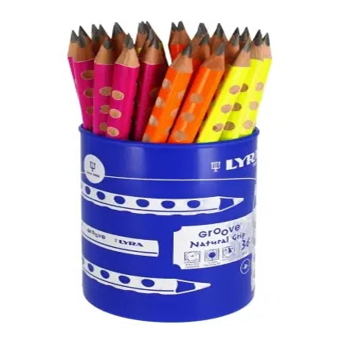 LYRA KURŞUN KALEM GROOVE BAŞLANGIÇ JUMBO NEON 36 LI L1873365 1